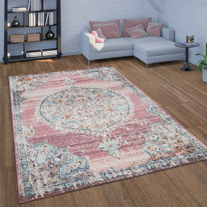 Dakota Fields Oriental Pink Area Rug & Reviews Wayfair